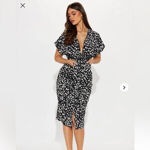 Animal print dress